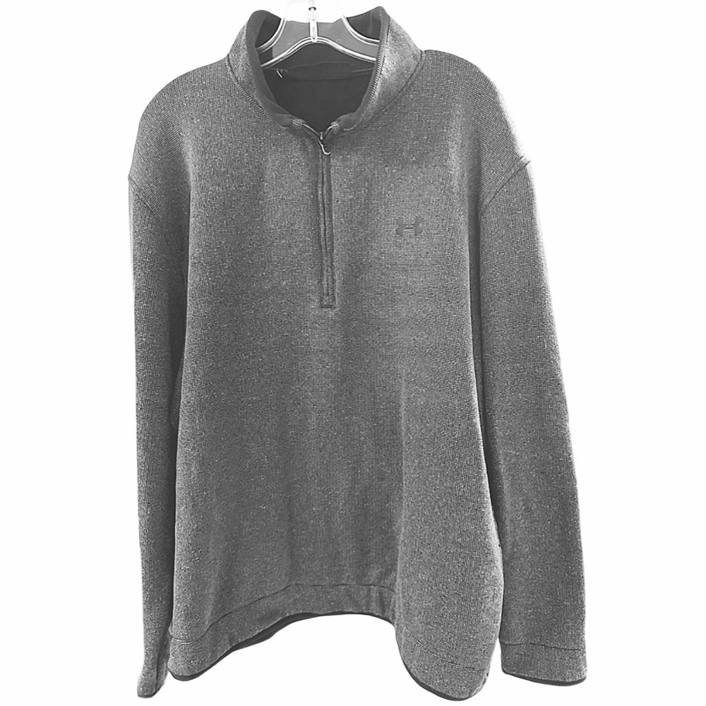 Under Armour 1/2 Zip Fleece Golf Sweater Size 2XL in Black - Pre-Owned